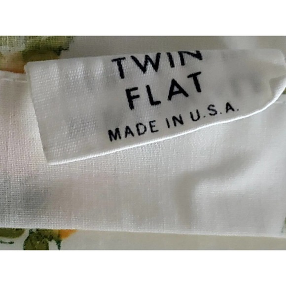 Vintage Wondercale Vintage Twin Size Cotton Blend Yellow Rose Print 1 Flat Sheet - Picture 5 of 5